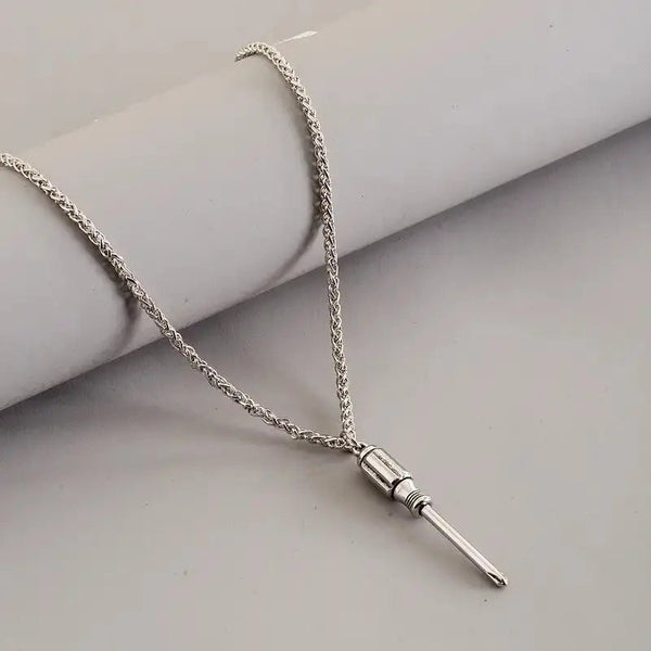 Screw You Silver Bold Chain