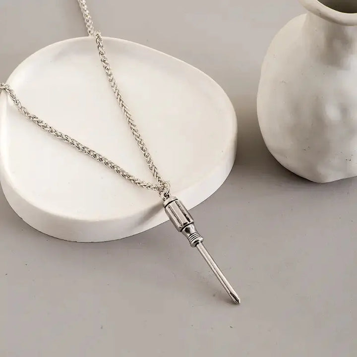 Screw You Silver Bold Chain