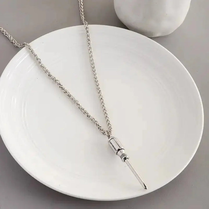 Screw You Silver Bold Chain - Salty Accessories