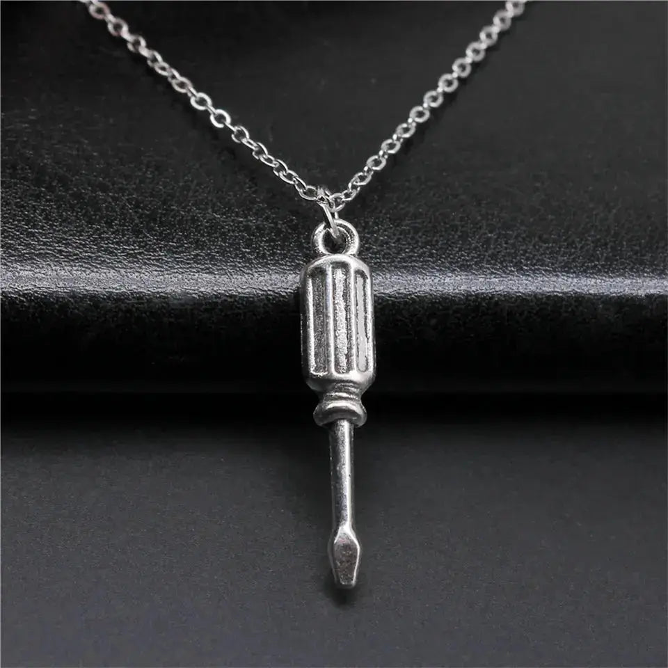 Screw You Silver Bold Chain - Salty Accessories