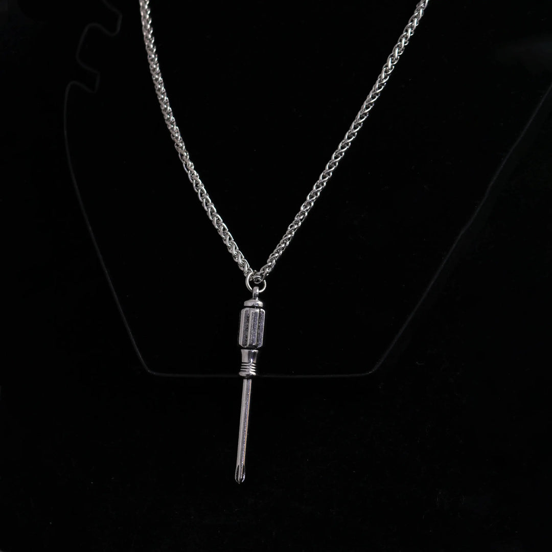 Screw You Silver Bold Chain - Salty Accessories
