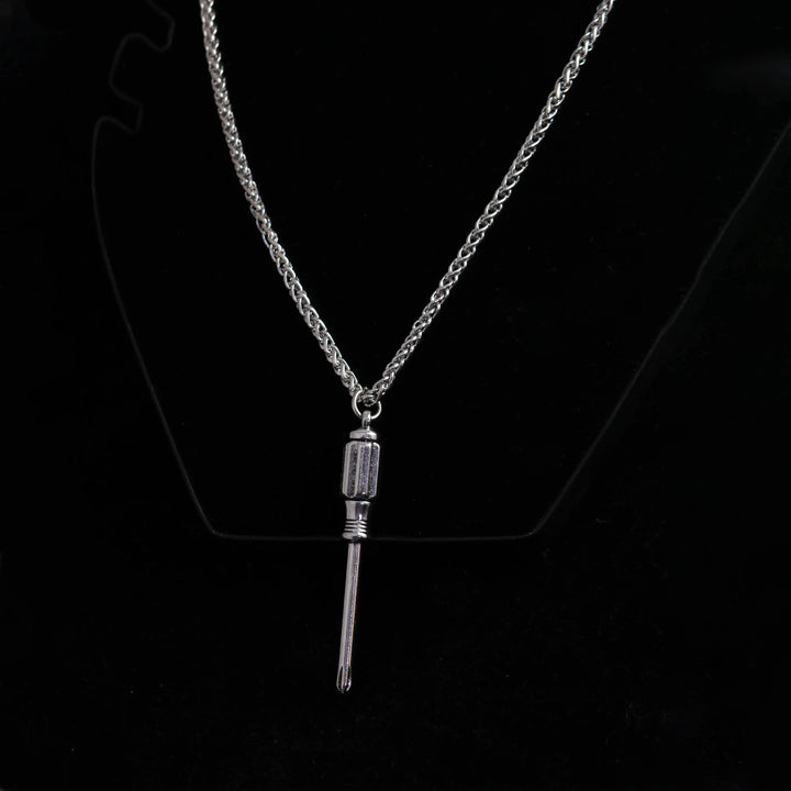 Screw You Silver Bold Chain - Salty Accessories