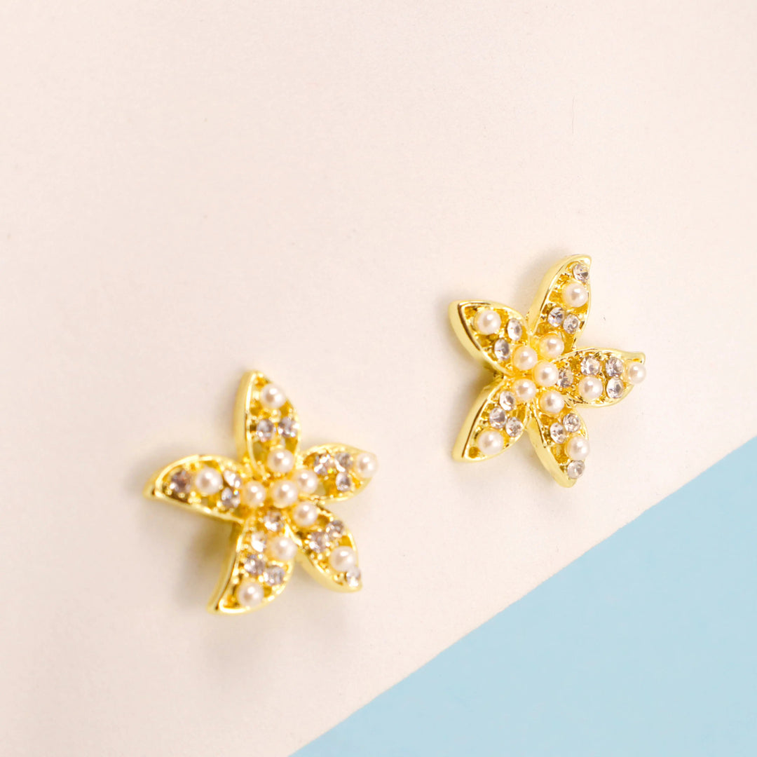 Sea Star Pearl Earrings