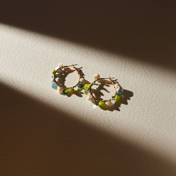 Seashell Cascade Hoops
