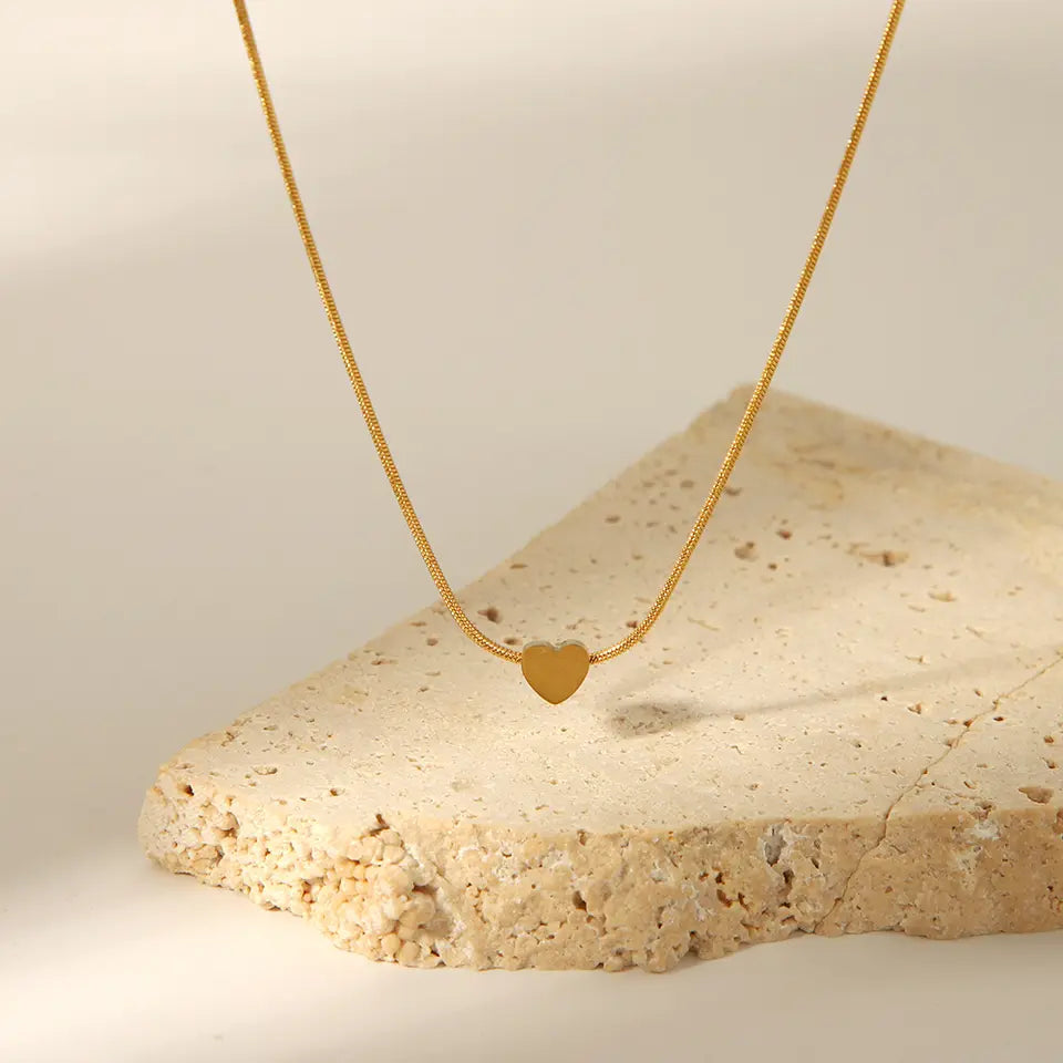 Self-Love Minimal Heart Necklace Salty