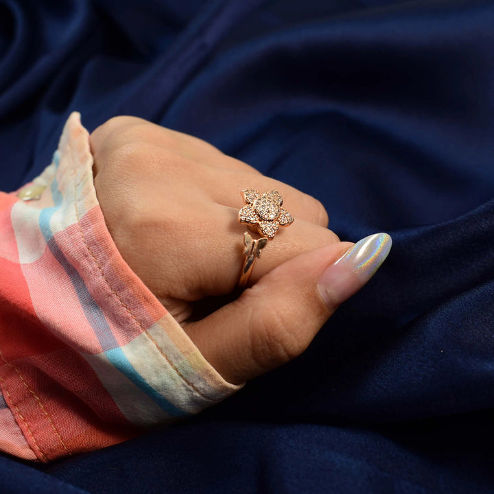 Senna Spinner Ring - Rose Gold - Salty Accessories