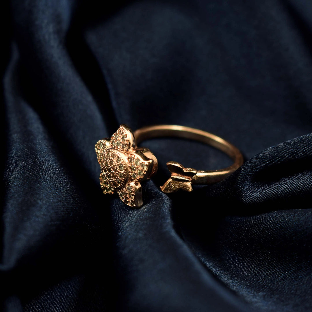 Senna Spinner Ring - Rose Gold - Salty Accessories