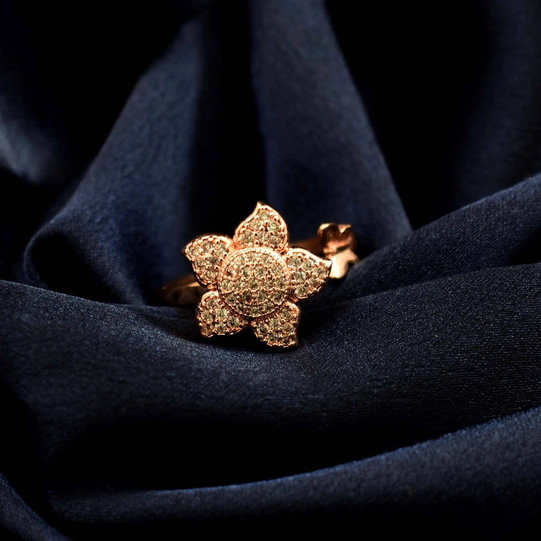 Senna Spinner Ring - Rose Gold - Salty Accessories