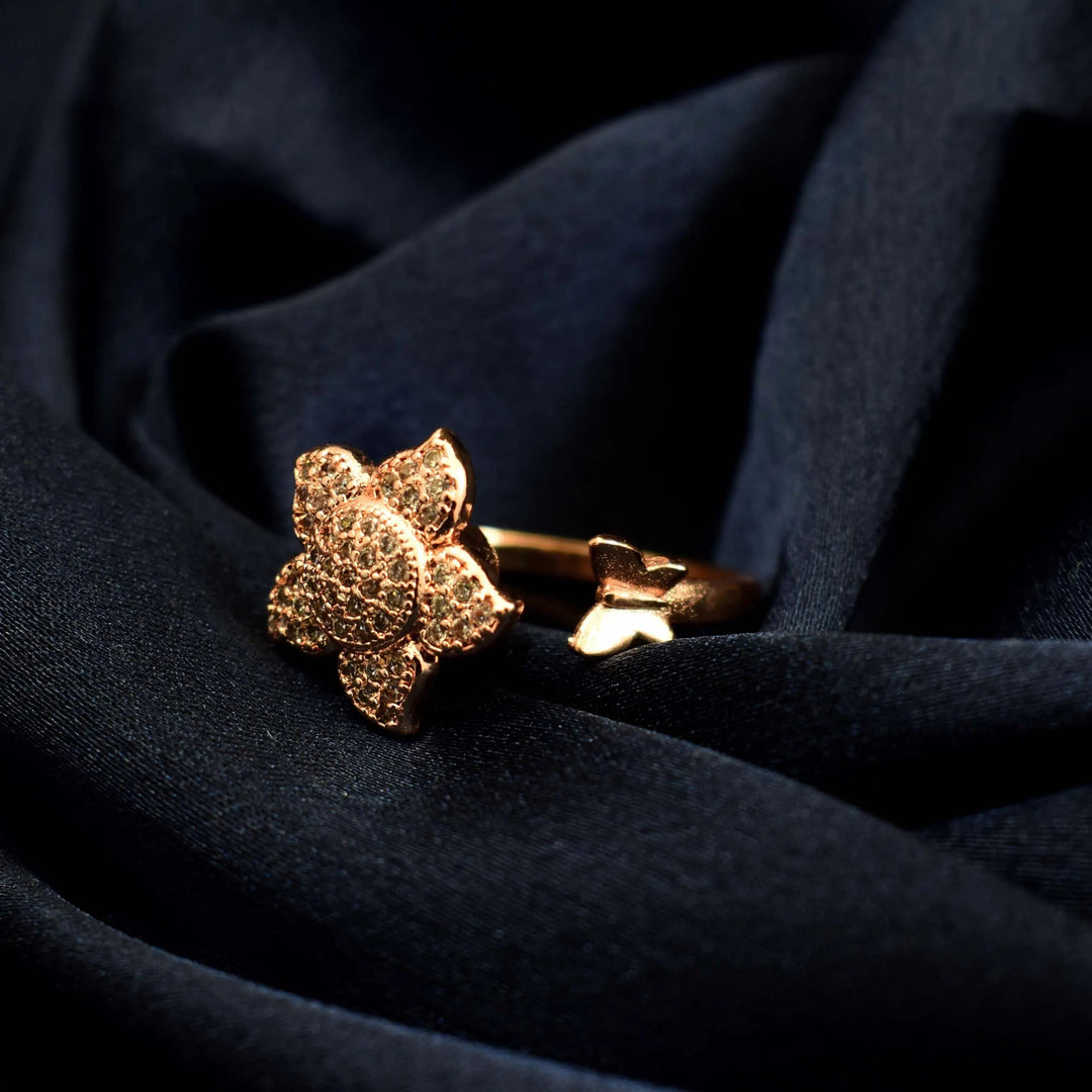 Senna Spinner Ring - Rose Gold - Salty Accessories