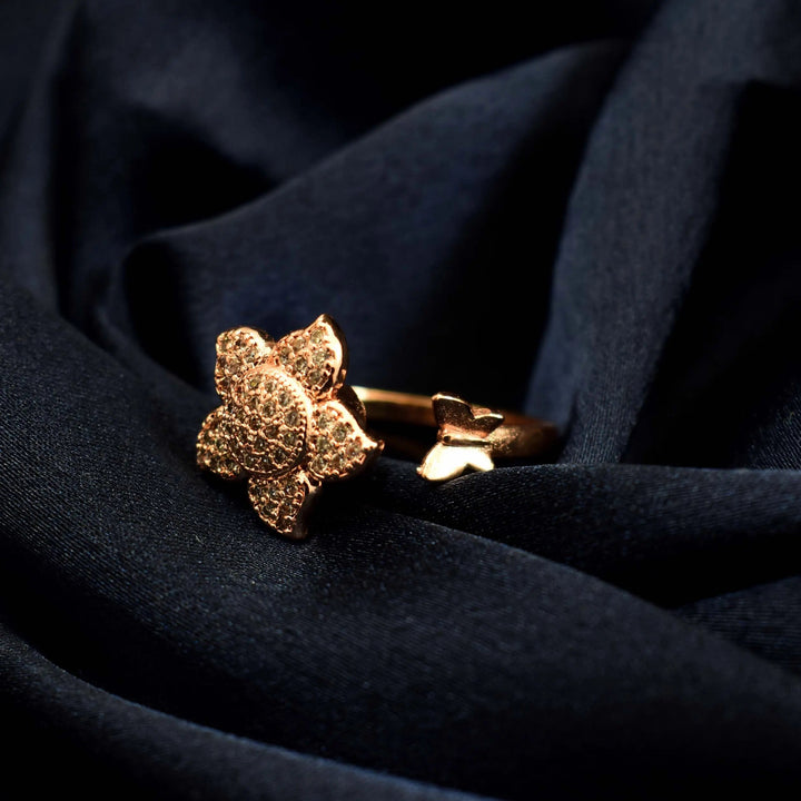 Senna Spinner Ring - Rose Gold - Salty Accessories