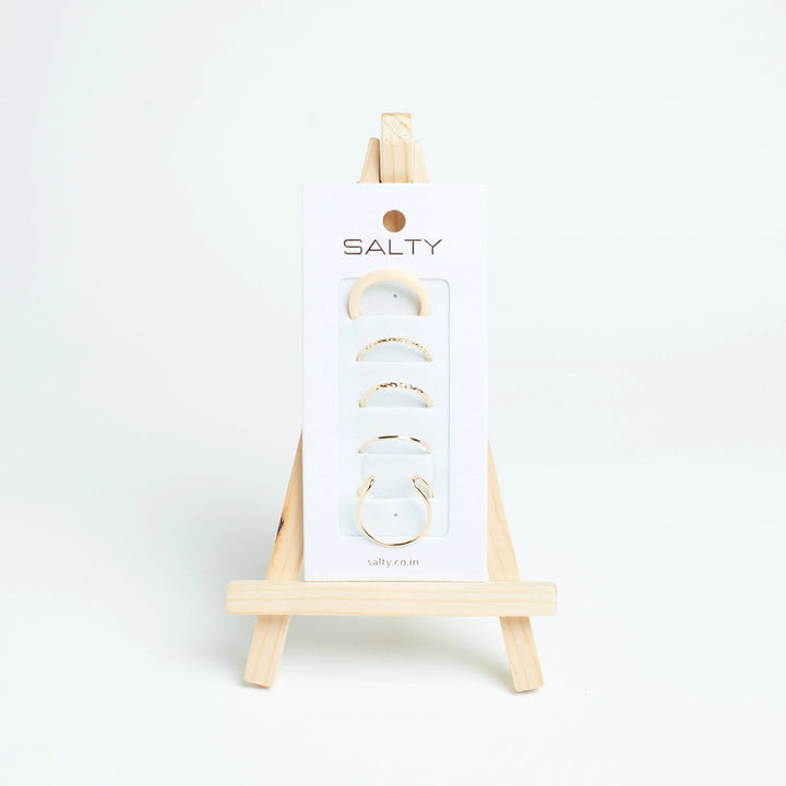 Set Of 5 Dynamo Duos Rings | Salty