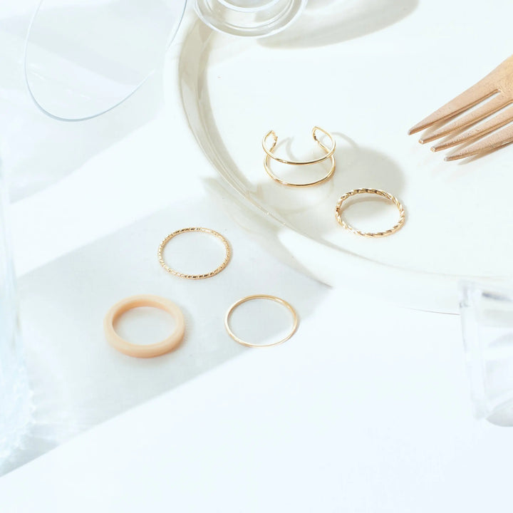 Set Of 5 Dynamo Duos Rings | Salty