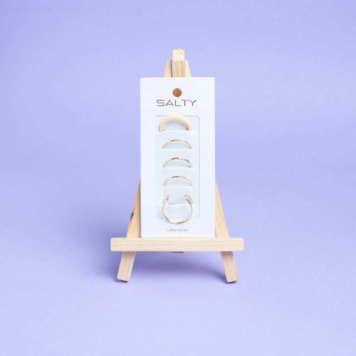 Set Of 5 Dynamo Duos Rings | Salty