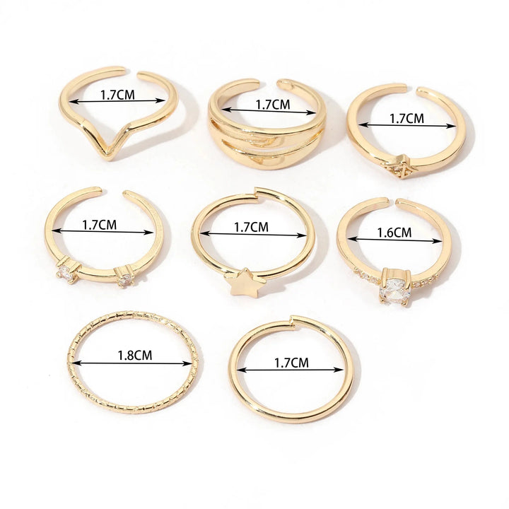 Set Of 8 Nested Nova Rings | Salty