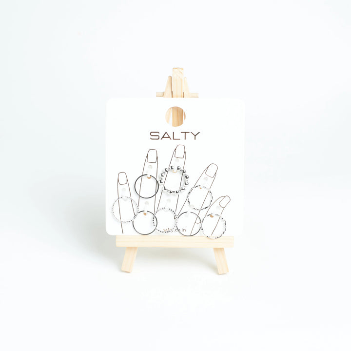 Set Of 8 Nested Whispers Rings | Salty