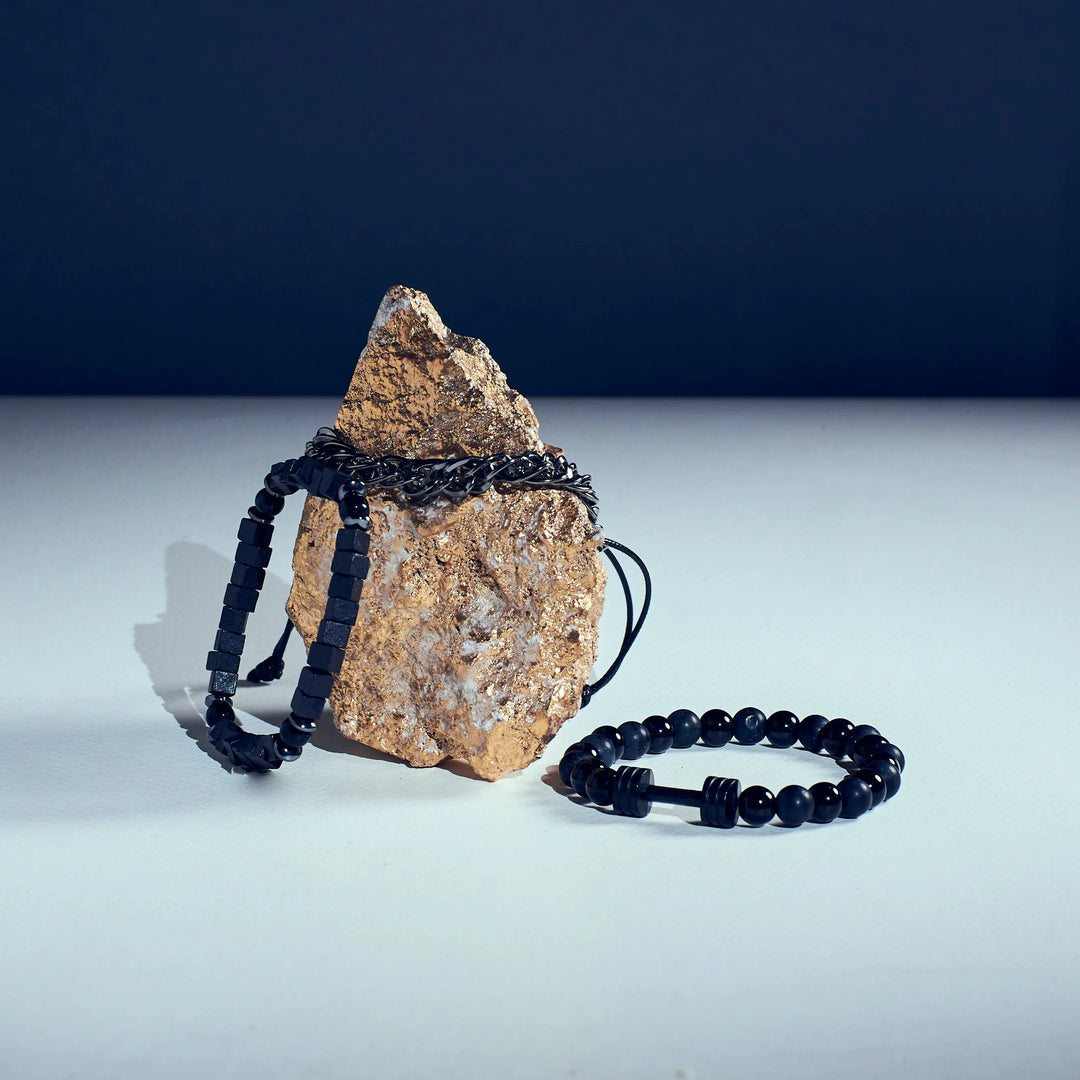 Set of 3 Power Beaded Bracelet | Salty