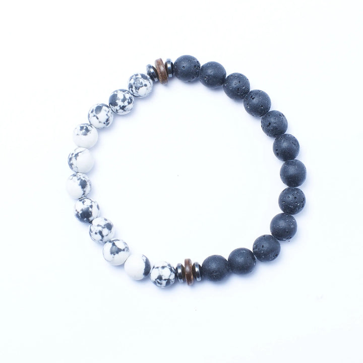 Set of 3 Volcanic Healing Stone Bracelets | Salty