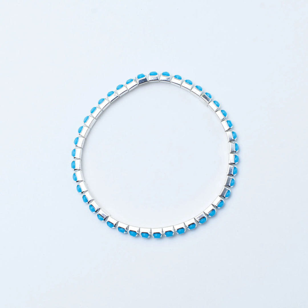 Set of 4 Blue Ivory Stretchable Band | Salty