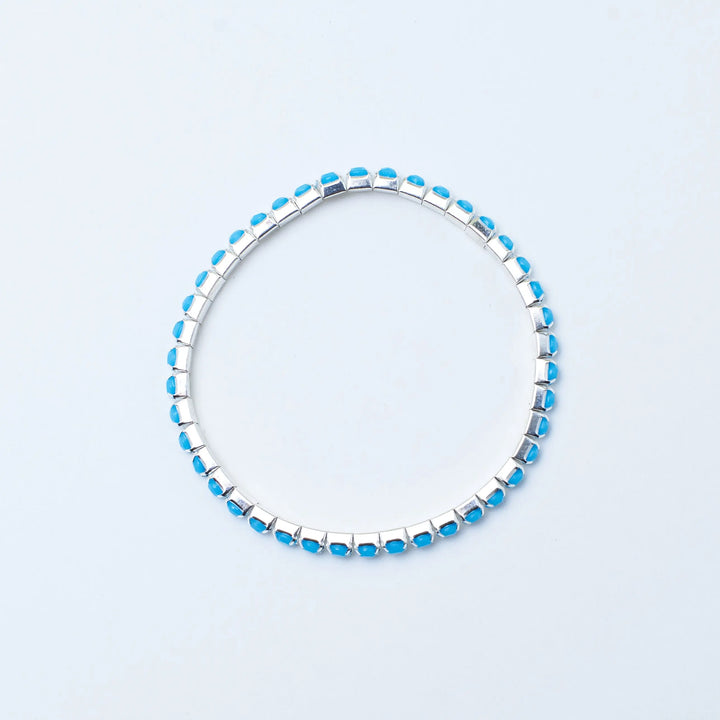 Set of 4 Blue Ivory Stretchable Band | Salty