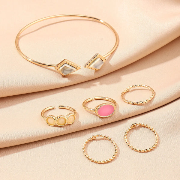 Set of Eternal Bracelet And Rings