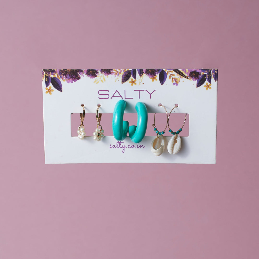 Set Of 3 Mermaid's Muse Earring Set
