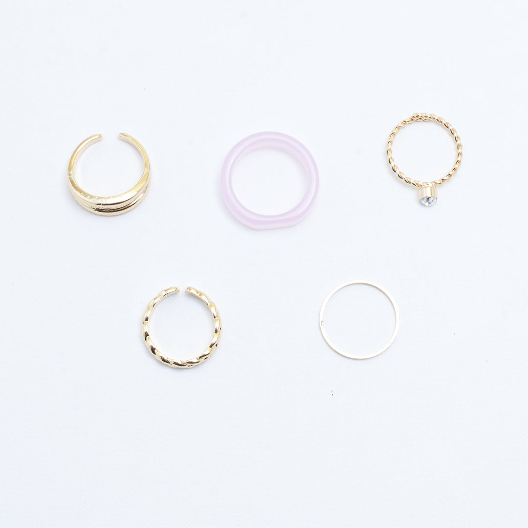 Set Of 5 Caroline Rings
