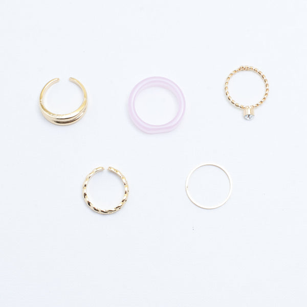 Set Of 5 Caroline Rings