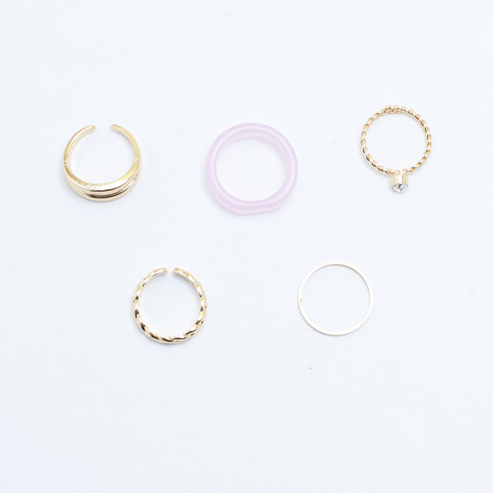 Set Of 5 Caroline Rings