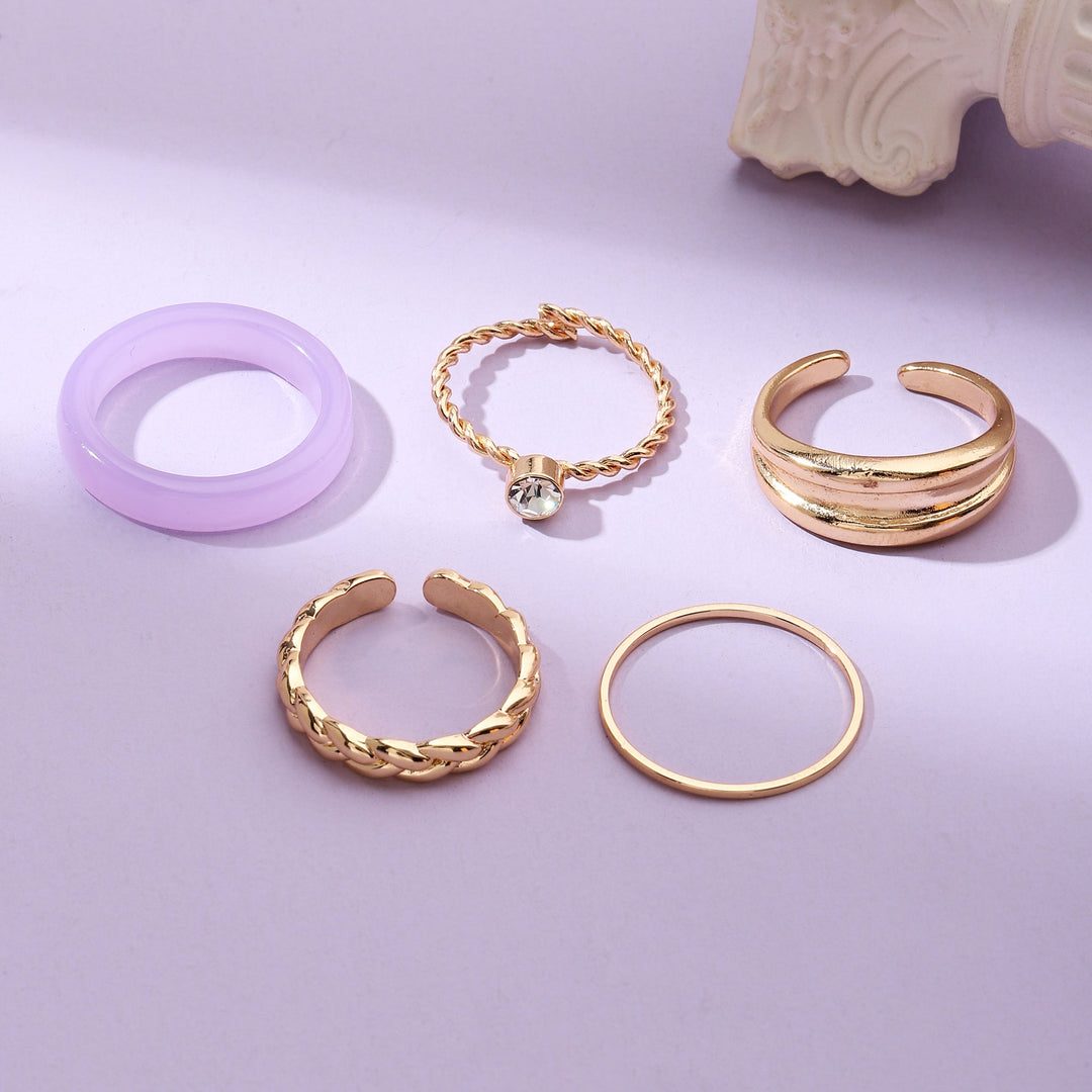 Set Of 5 Caroline Rings