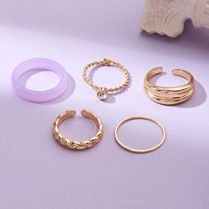 Set Of 5 Caroline Rings