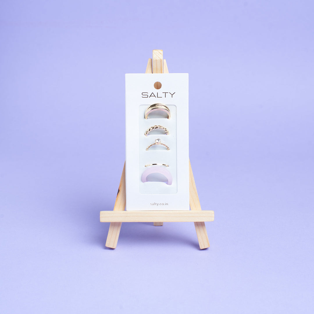 Set Of 5 Caroline Rings