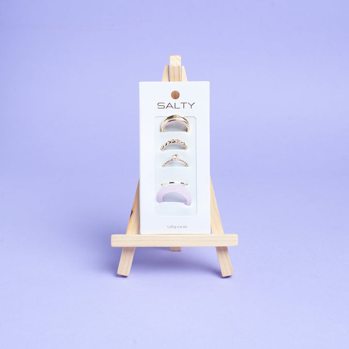 Set Of 5 Caroline Rings