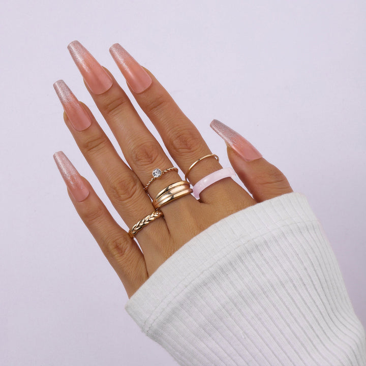 Set Of 5 Livia Rings
