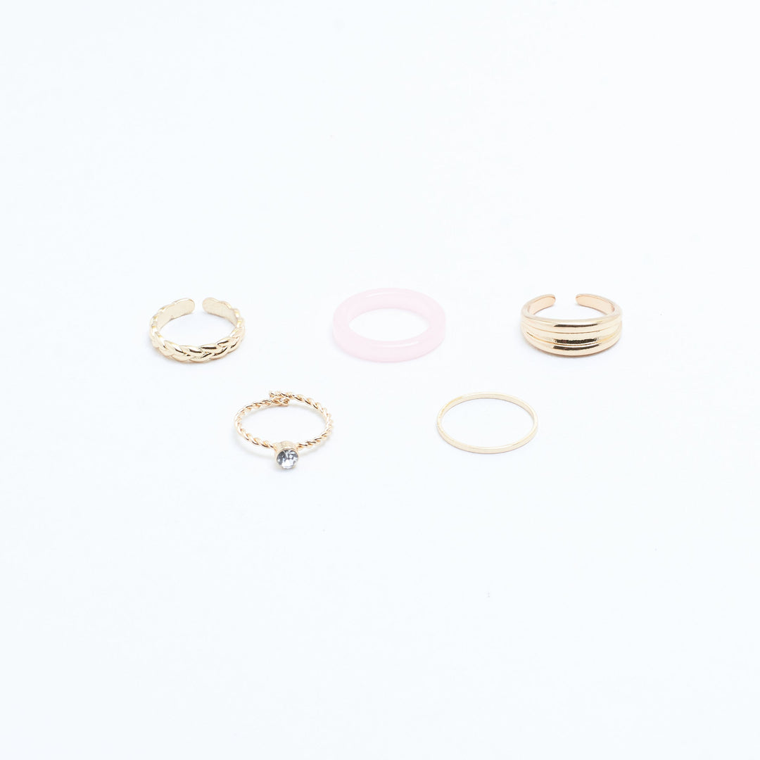 Set Of 5 Livia Rings