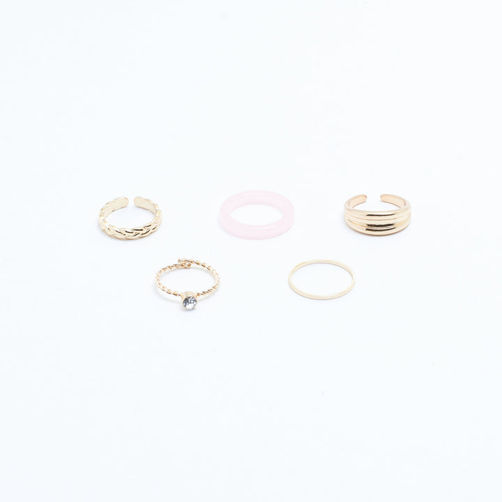 Set Of 5 Livia Rings