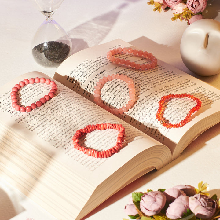 Set Of 5 Rosy Flare Wrap