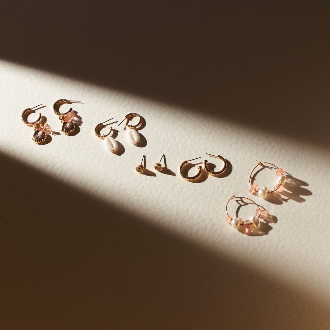 Set Of 5 Seashore Earrings