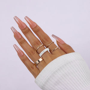 Set Of 5 Utopia Rings