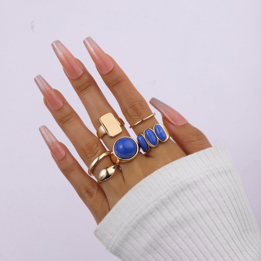 Set Of 6 Streetwise Rings | Salty