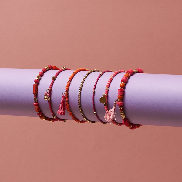 Set Of 7 Bohemian Bead Bliss Bands
