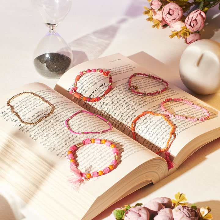 Set Of 7 Bohemian Bead Bliss Bands