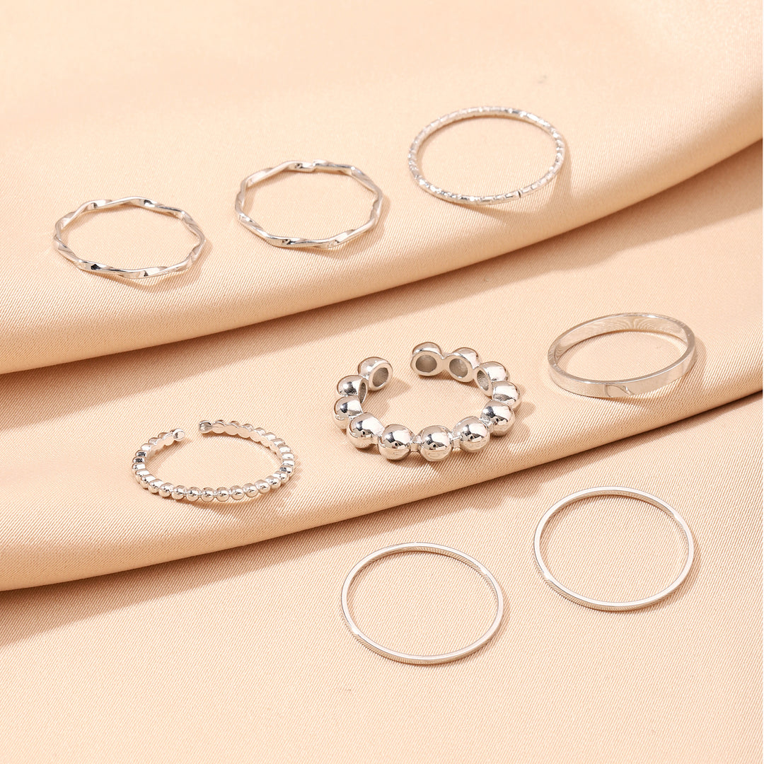 Set Of 8 Nested Whispers Rings | Salty