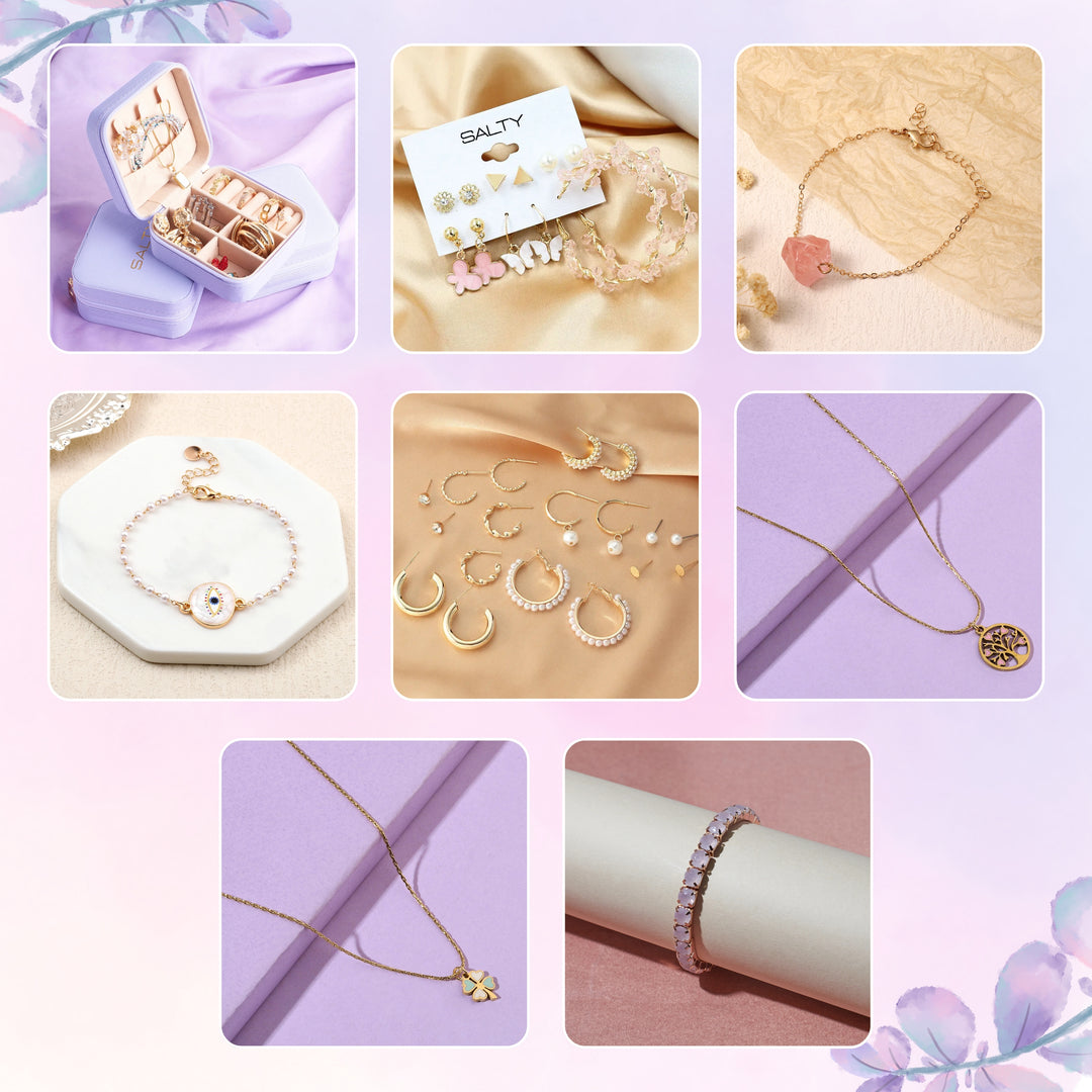 Set of 27 Extravagant Jewellery Combo for 1299 with a Free Jewellery Organiser