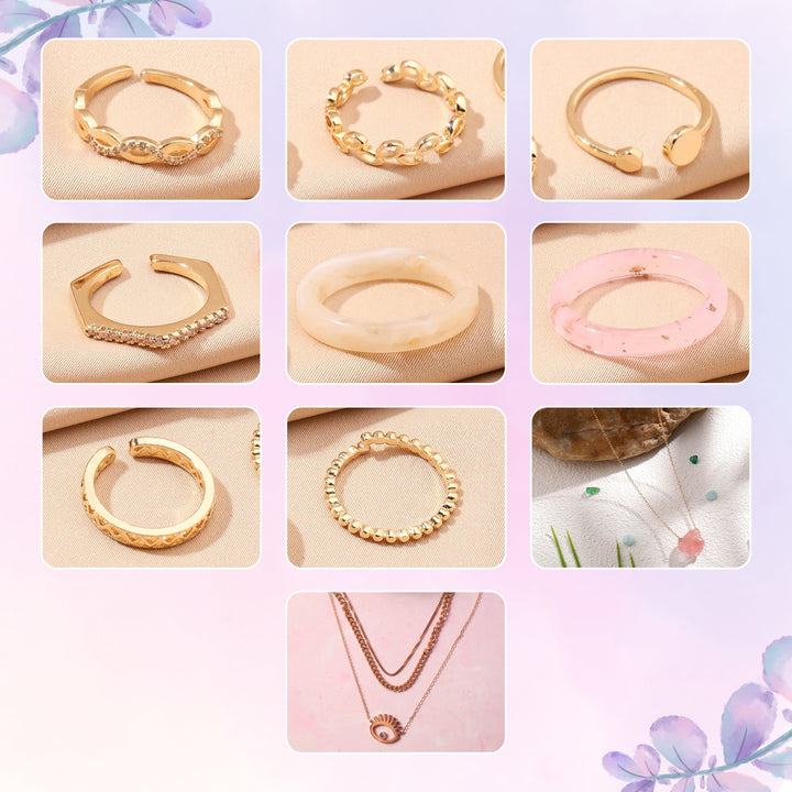 Set of 15 Polished Jewellery Combo for 1399 - Salty Accessories