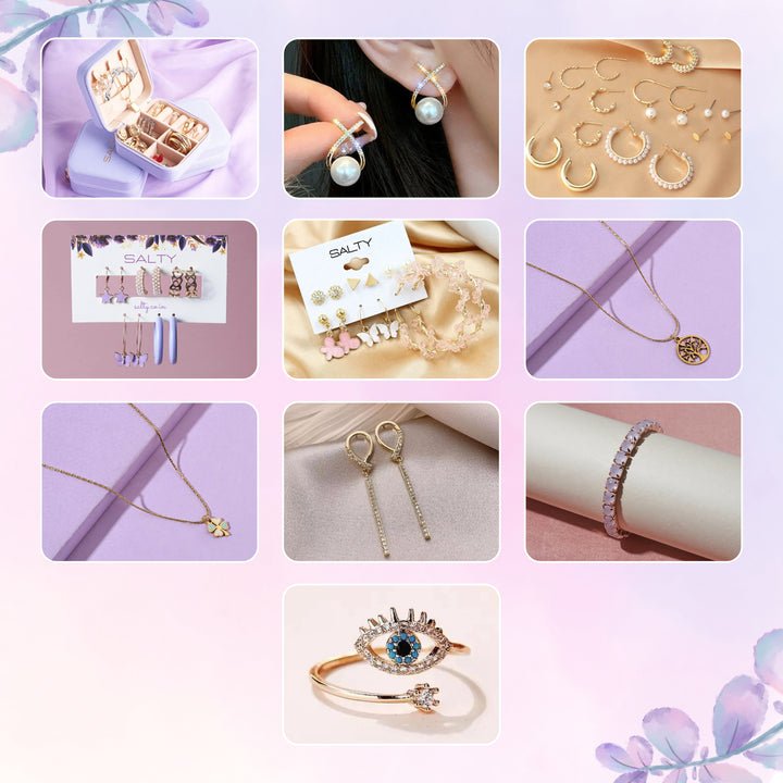 Rare Sparkle Collection Set of 36 Jewellery Combo with Free Organiser