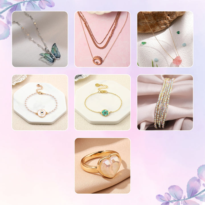 Set of 19 Blue Love Inspired Jewellery Combo for 1299