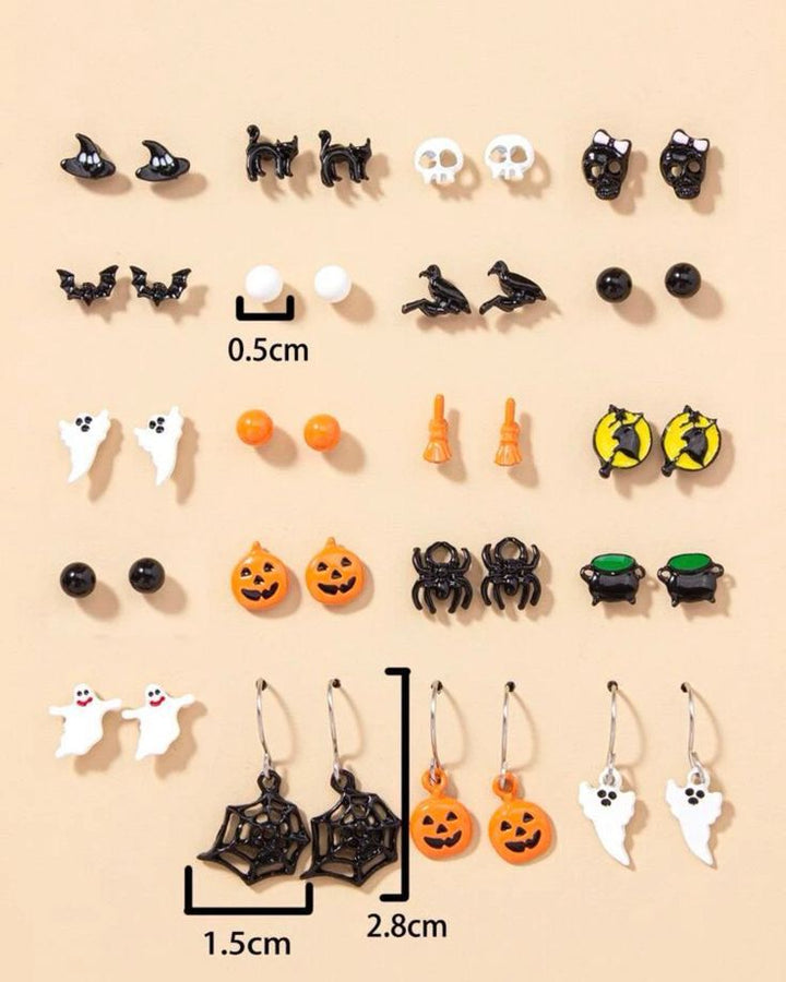 Set of 20 sinister Studs Earring Combo