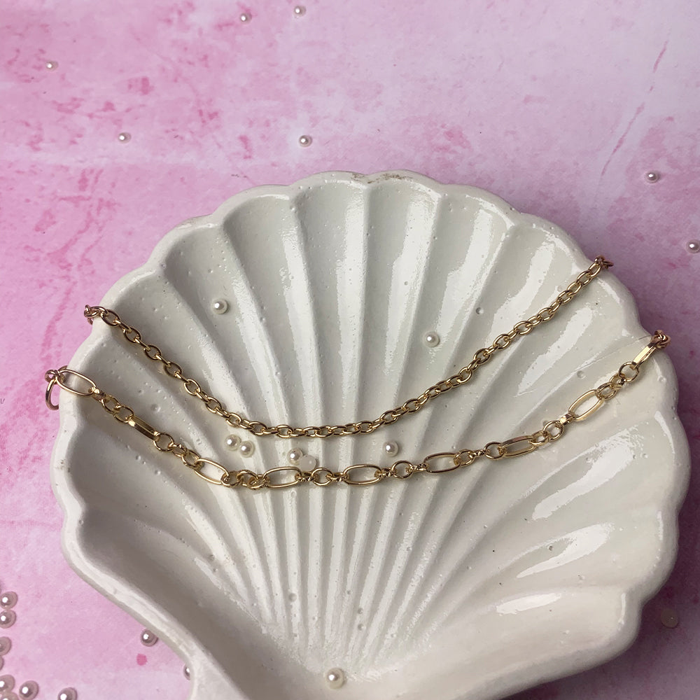 Set of 2 Golden Gleam Bracelet - Salty Accessories