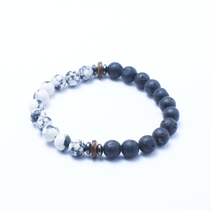 Set of 3 Volcanic Healing Stone Bracelets | Salty