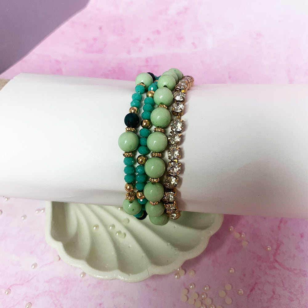 Set of 4 Lazuli Harmony Bracelet - Salty Accessories